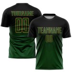 Soccer Sublimation Uniform Jersey Black Gold Green-Old Custom Soccer Sublimation Uniform Jersey Black Gold Green-Old Custom