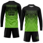 Uniform Soccer Sublimation Black Jersey Neon Custom Green Uniform Soccer Sublimation Black Jersey Neon Custom Green