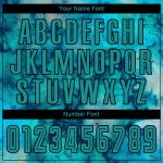 Soccer Custom Dye Tie Uniform Teal-Black Sublimation Jersey Soccer Custom Dye Tie Uniform Teal-Black Sublimation Jersey