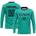 Sublimation Teal Jersey Black Uniform Soccer Custom Sublimation Teal Jersey Black Uniform Soccer Custom