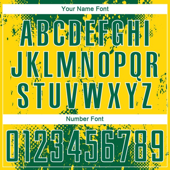 Jersey Green Green-Gold Custom Uniform Soccer Sublimation Jersey Green Green-Gold Custom Uniform Soccer Sublimation
